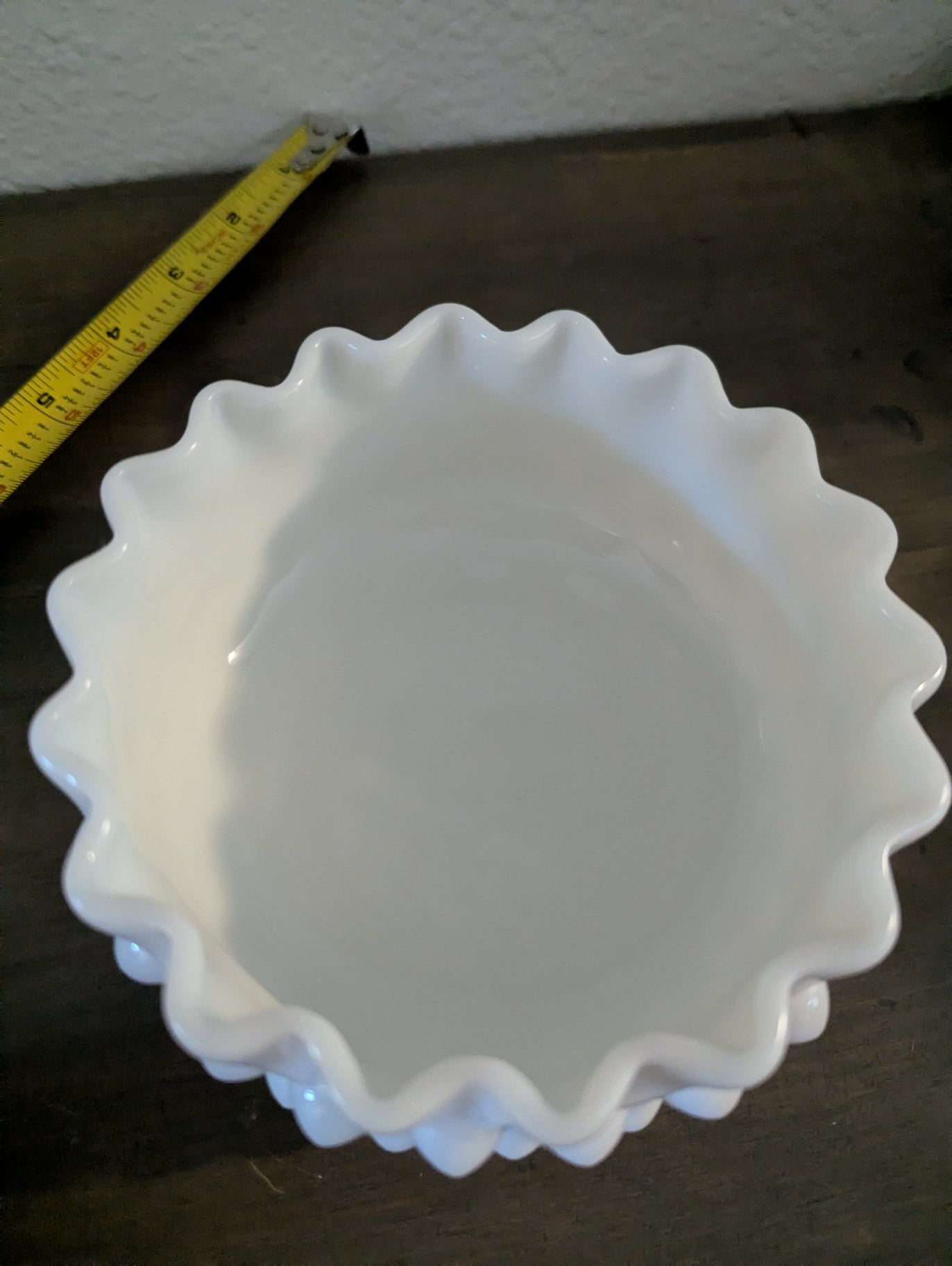 RARE Fenton Lg. Hobnail Milk Glass Covered Dish