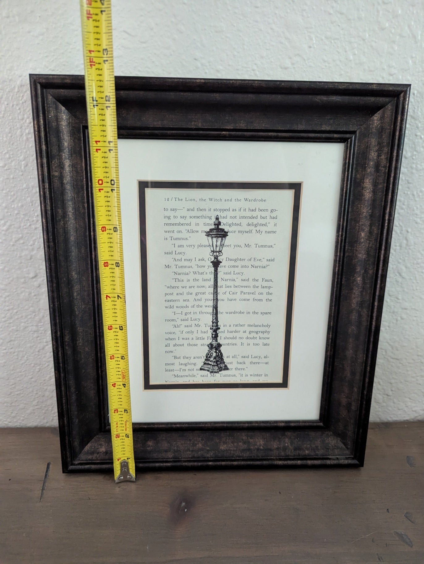 Framed Book Page by C.S. Lewis Lit. Ary