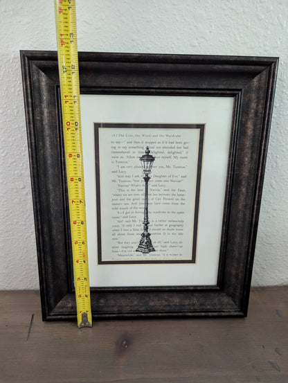 Framed Book Page by C.S. Lewis Lit. Ary