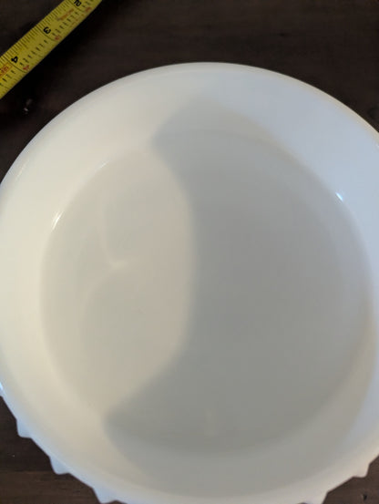 1950's Rare Fenton Milk Glass Hobnail Covered Dish