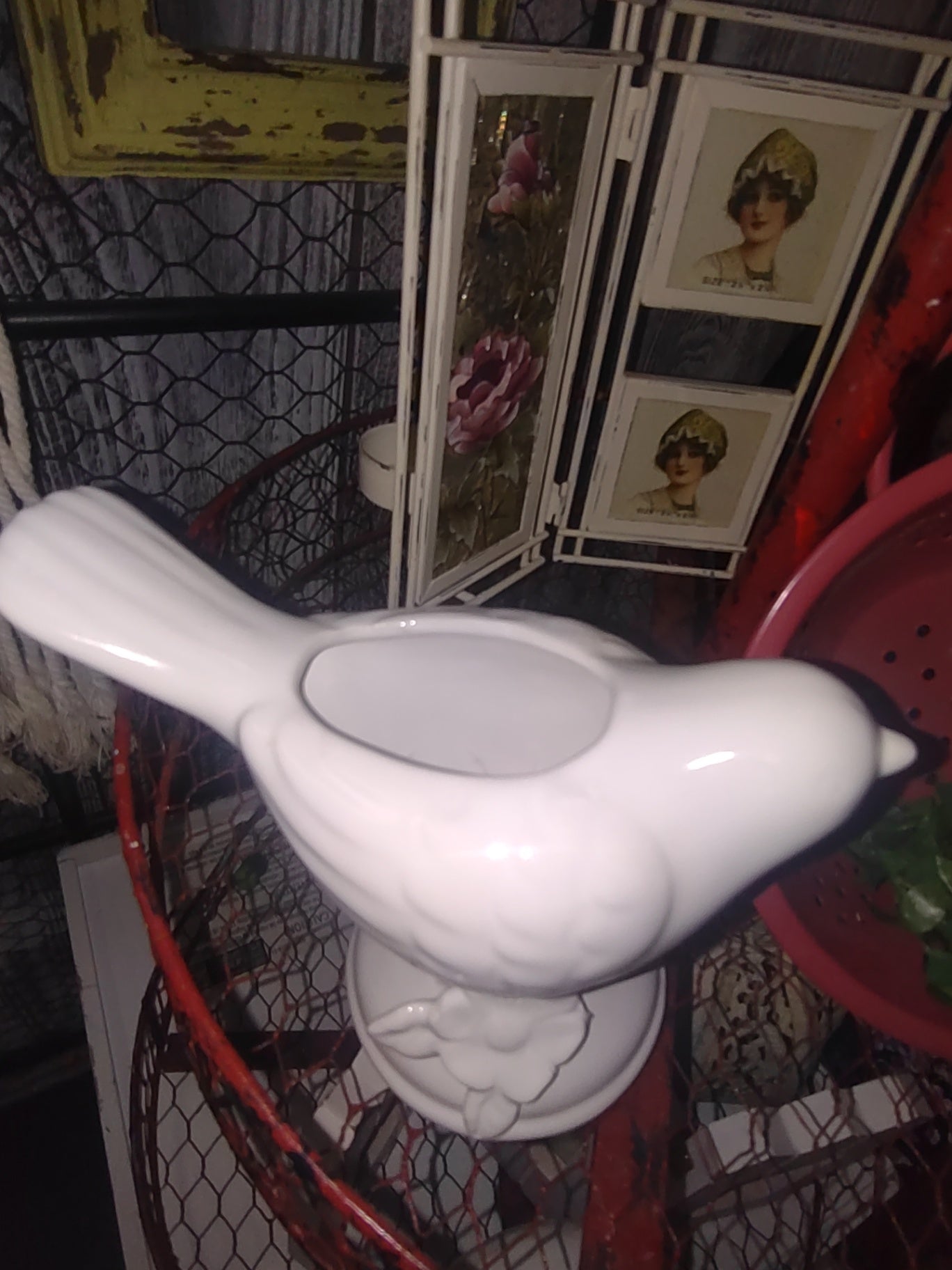 Bird candle holder 
