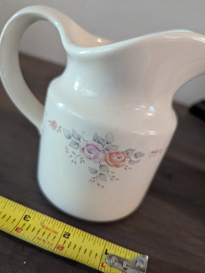Vtg. Pfaltzgraff Stoneware Floral Creamer