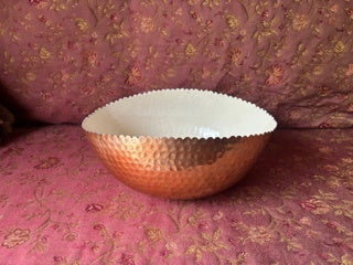 Large Copper Bow w/Protective lining - India