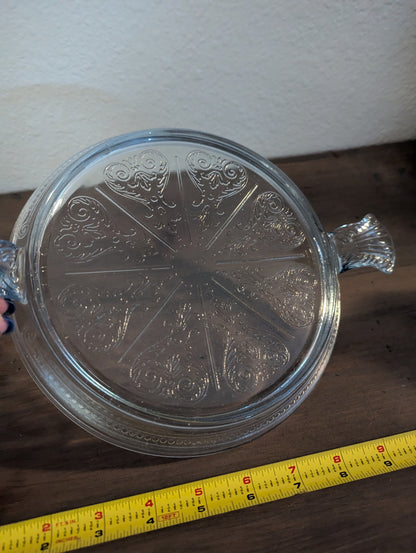 Vtg. Fire King Beautiful Glass Trivet by Anchor Hocking