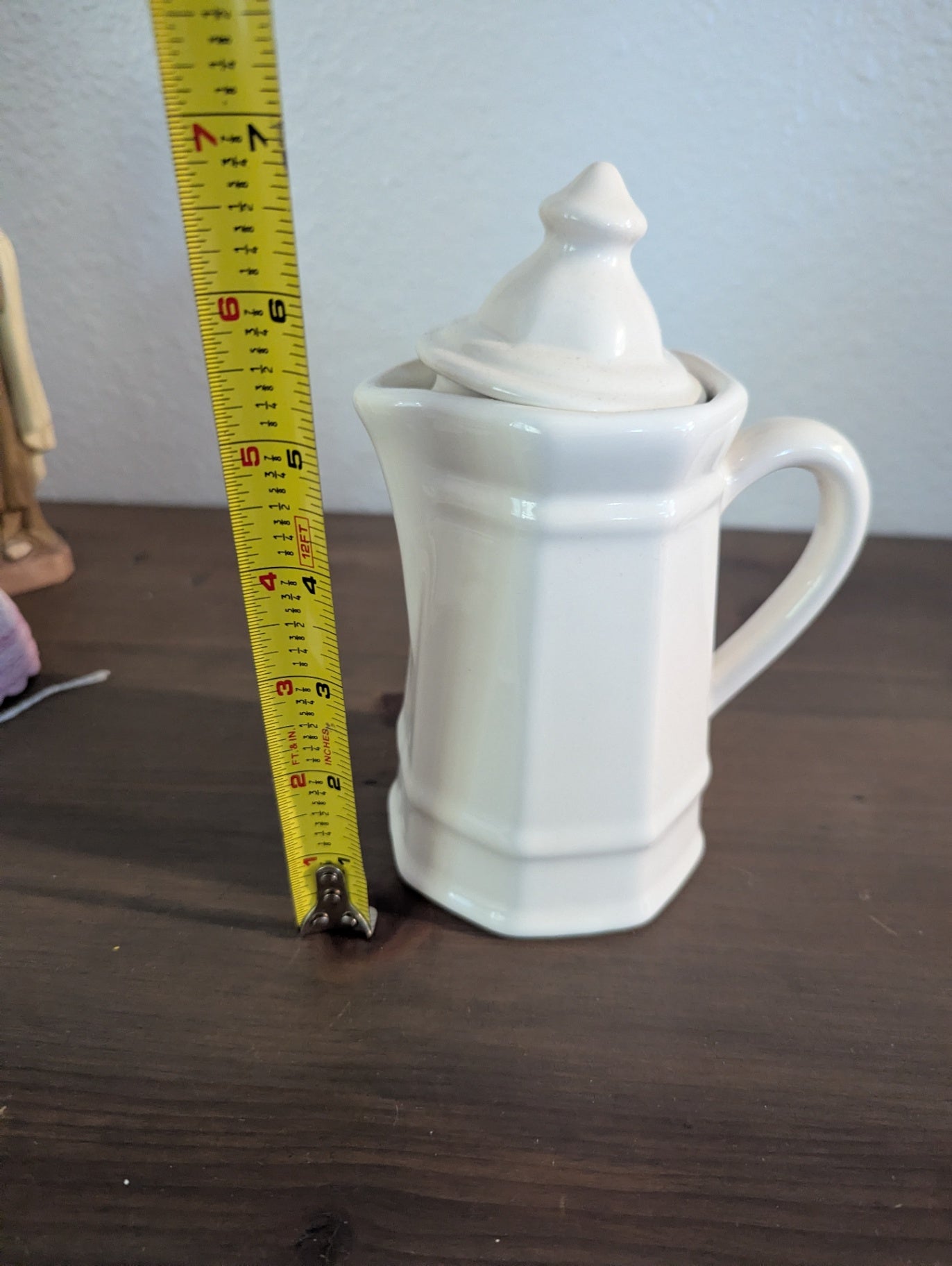 Vtg. Pfaltzgraff Heritage White Teapot