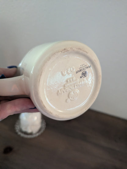 Vtg. Pfaltzgraff Stoneware Floral Creamer