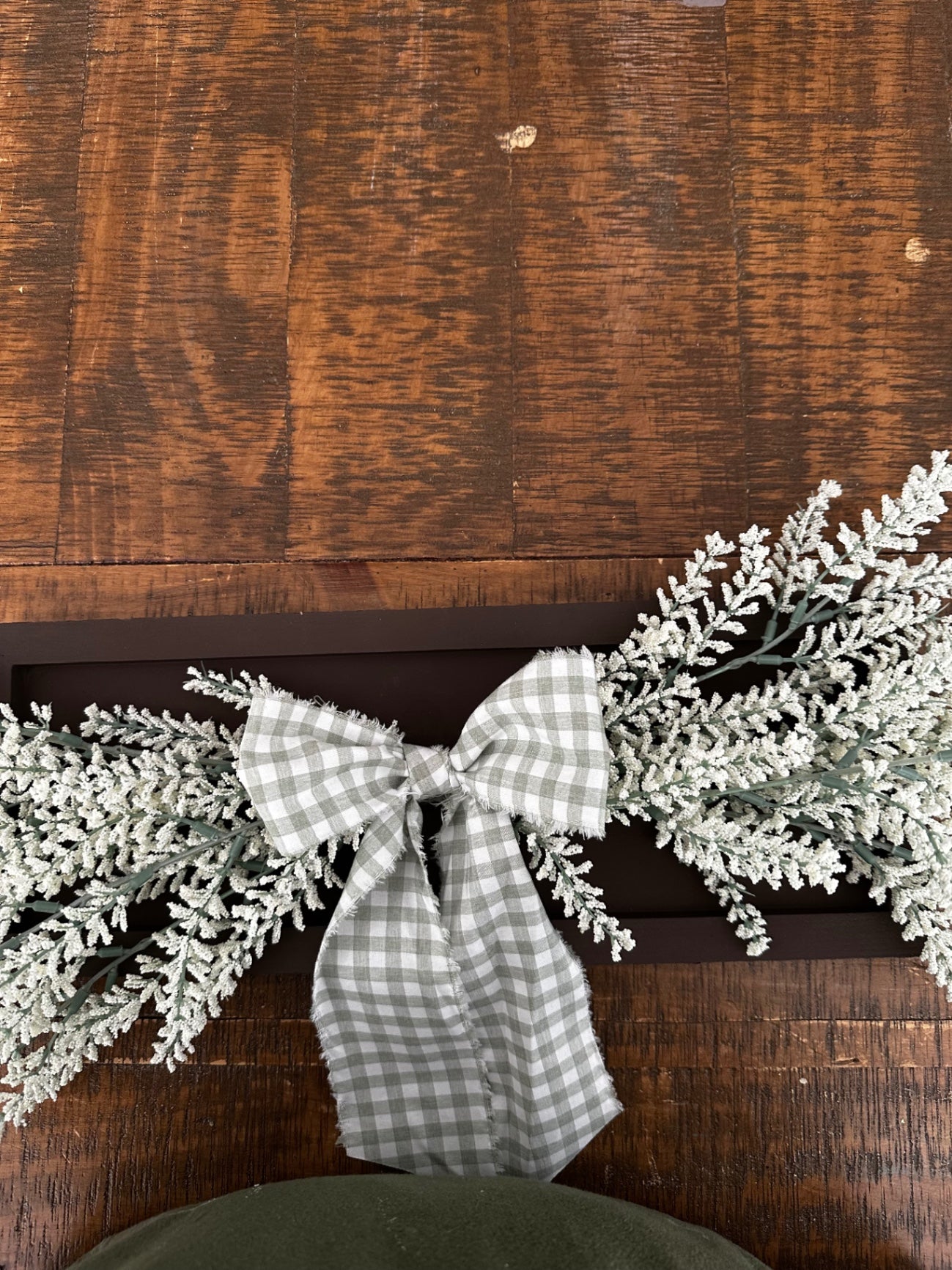 Frame with floral and bow