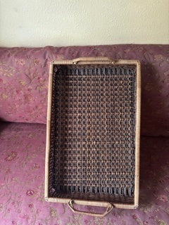 Large BAsket Tray with Side Handles 