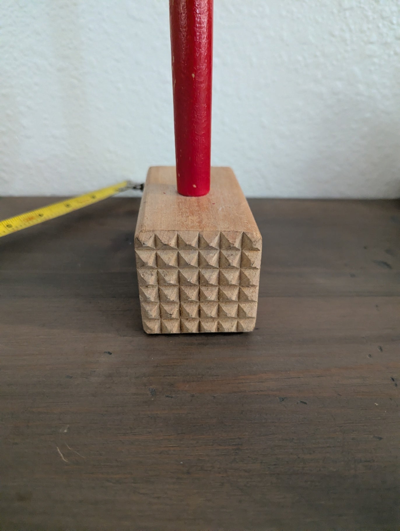 Vtg. Wooden Meat Mallet 