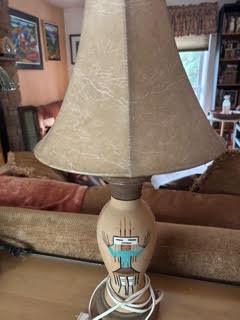 Southwest Native American Lamp (Great condition)