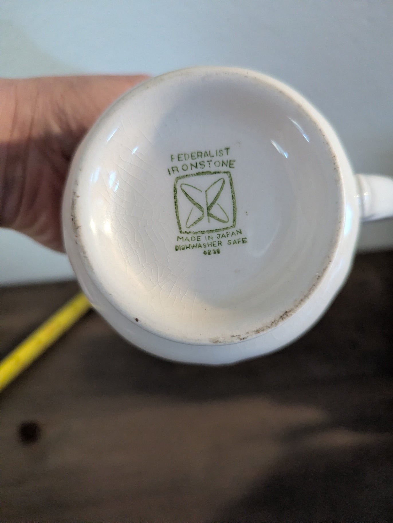 1960"s Federalist Ironstone White Creamer
