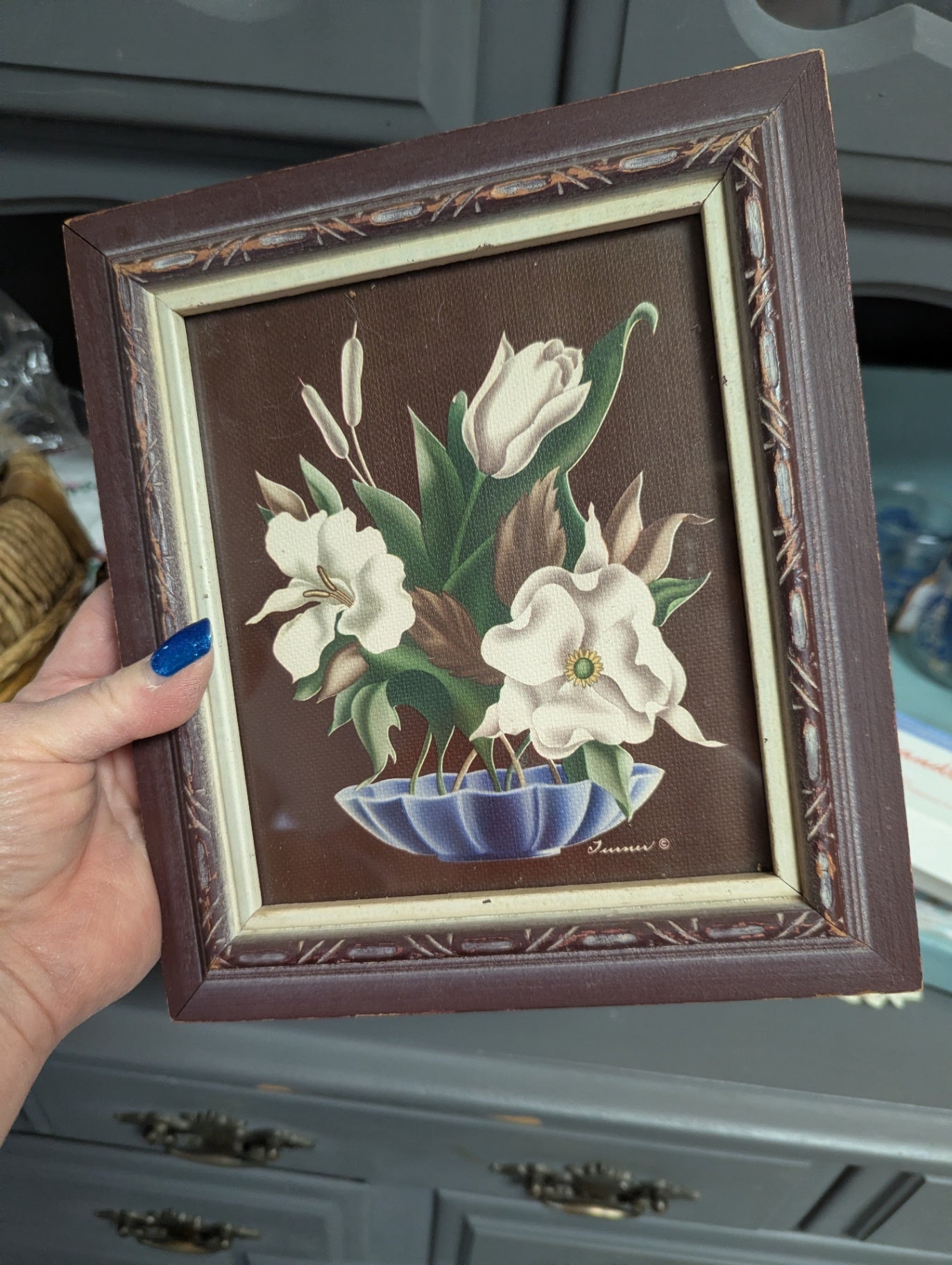 1950's Turner Floral Accessory Framed Print