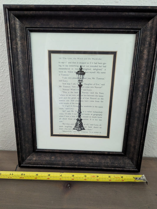Framed Book Page by C.S. Lewis Lit. Ary