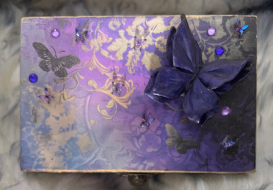 Purple Butterfly Box