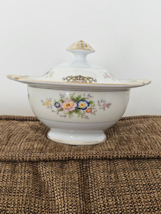 Vint Japanese lidded sugar bowl