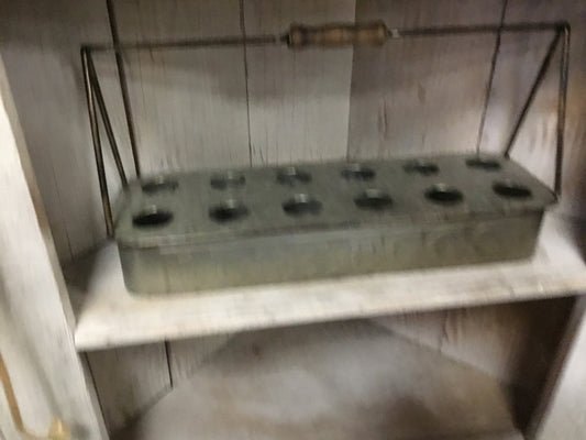 Reproduction metal egg holder