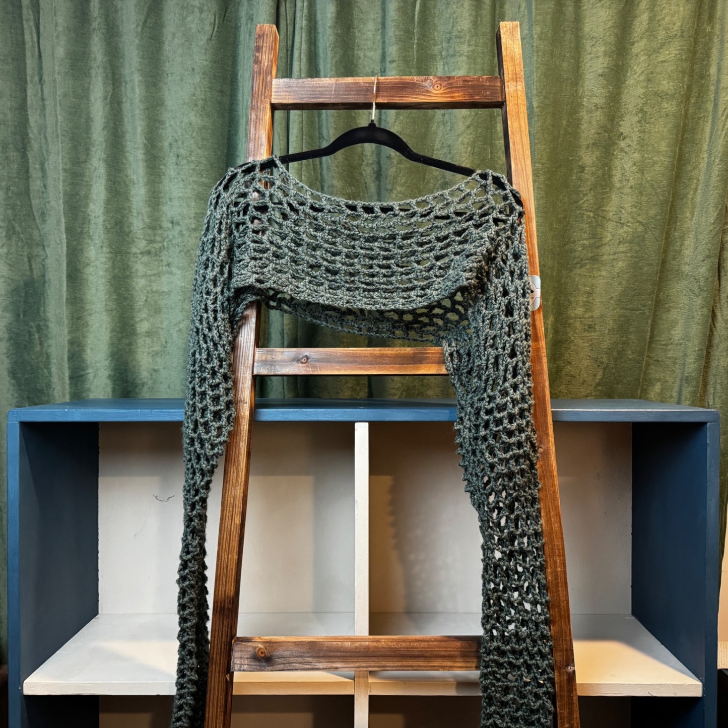 Crochet Green Shrug 