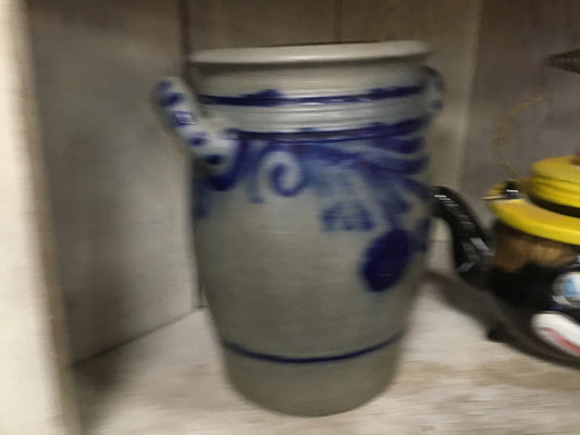 1800’s German, salt glaze stoneware pot.