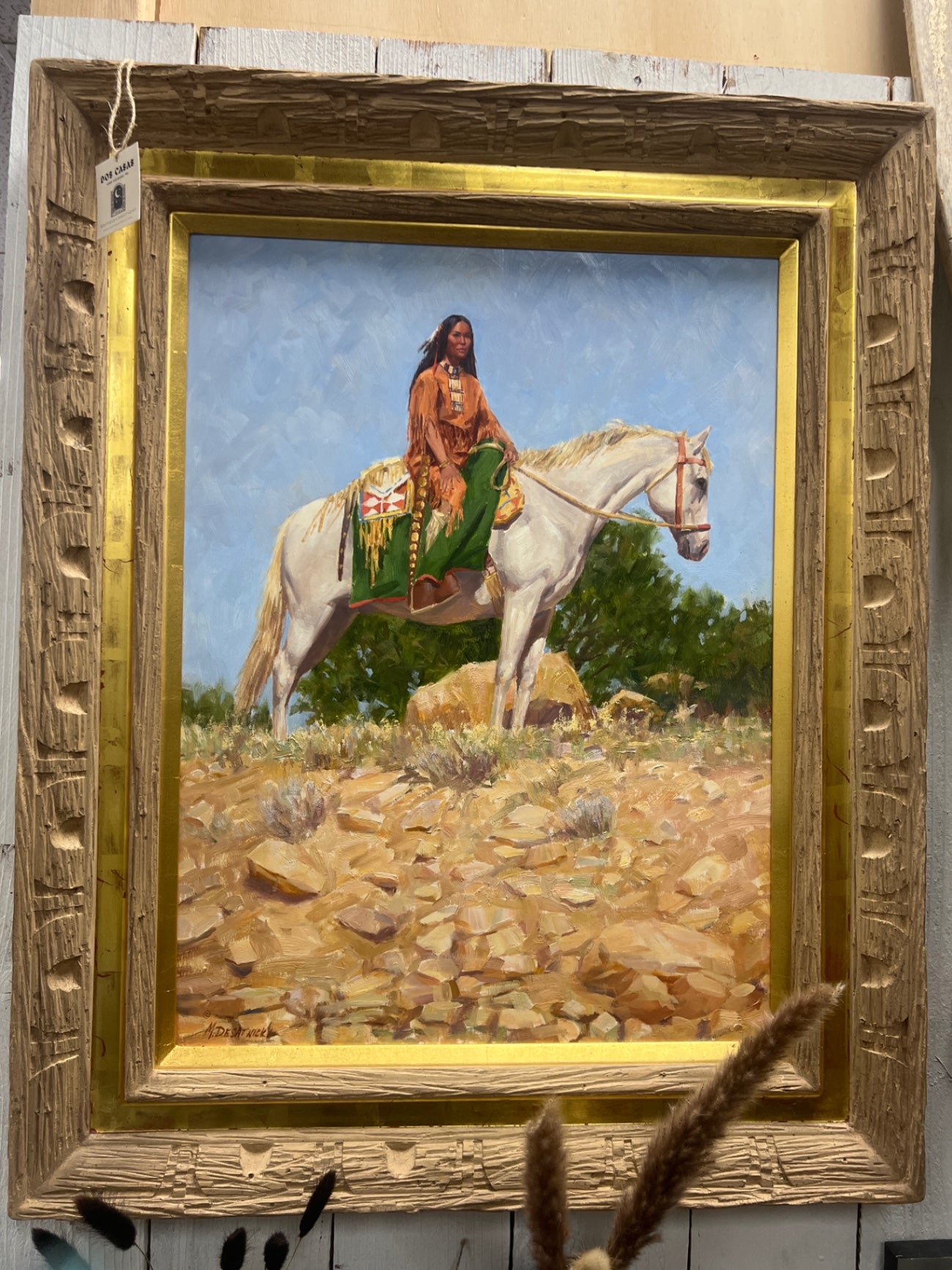 Artwork Lady on Horse