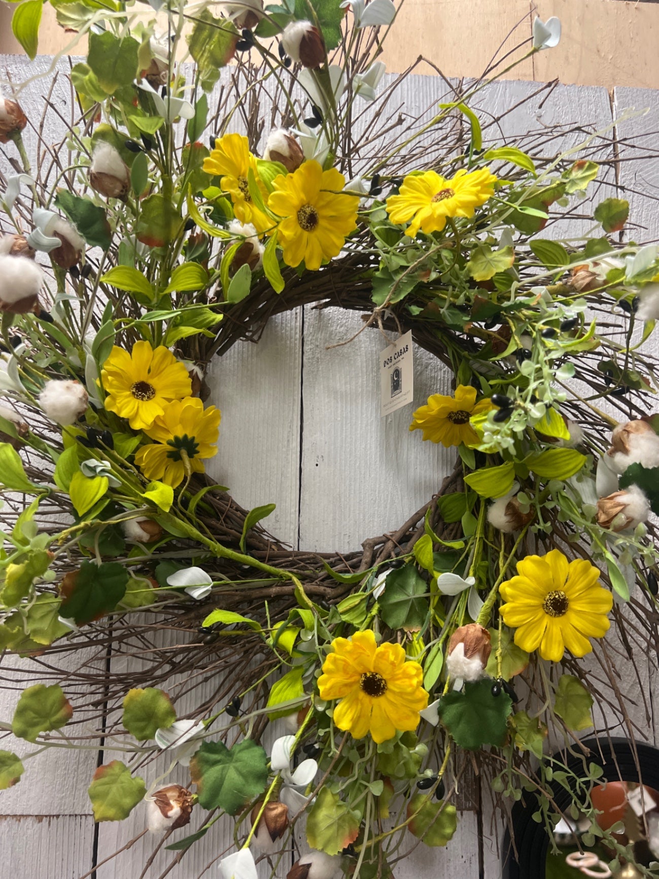 Yellow Flowered Wreath