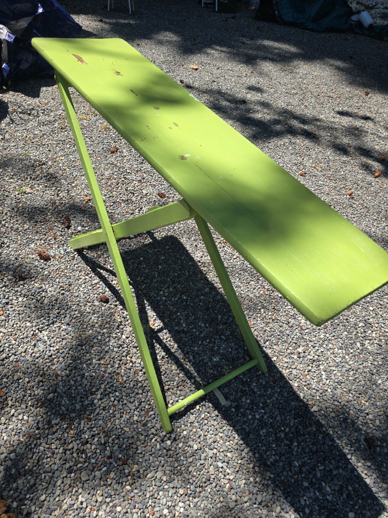 Old wooden ironing board