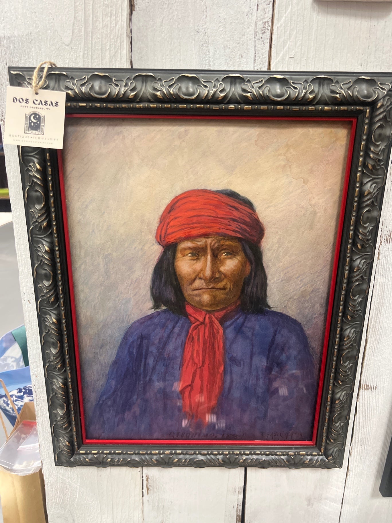 Artwork Indian red head scarf 