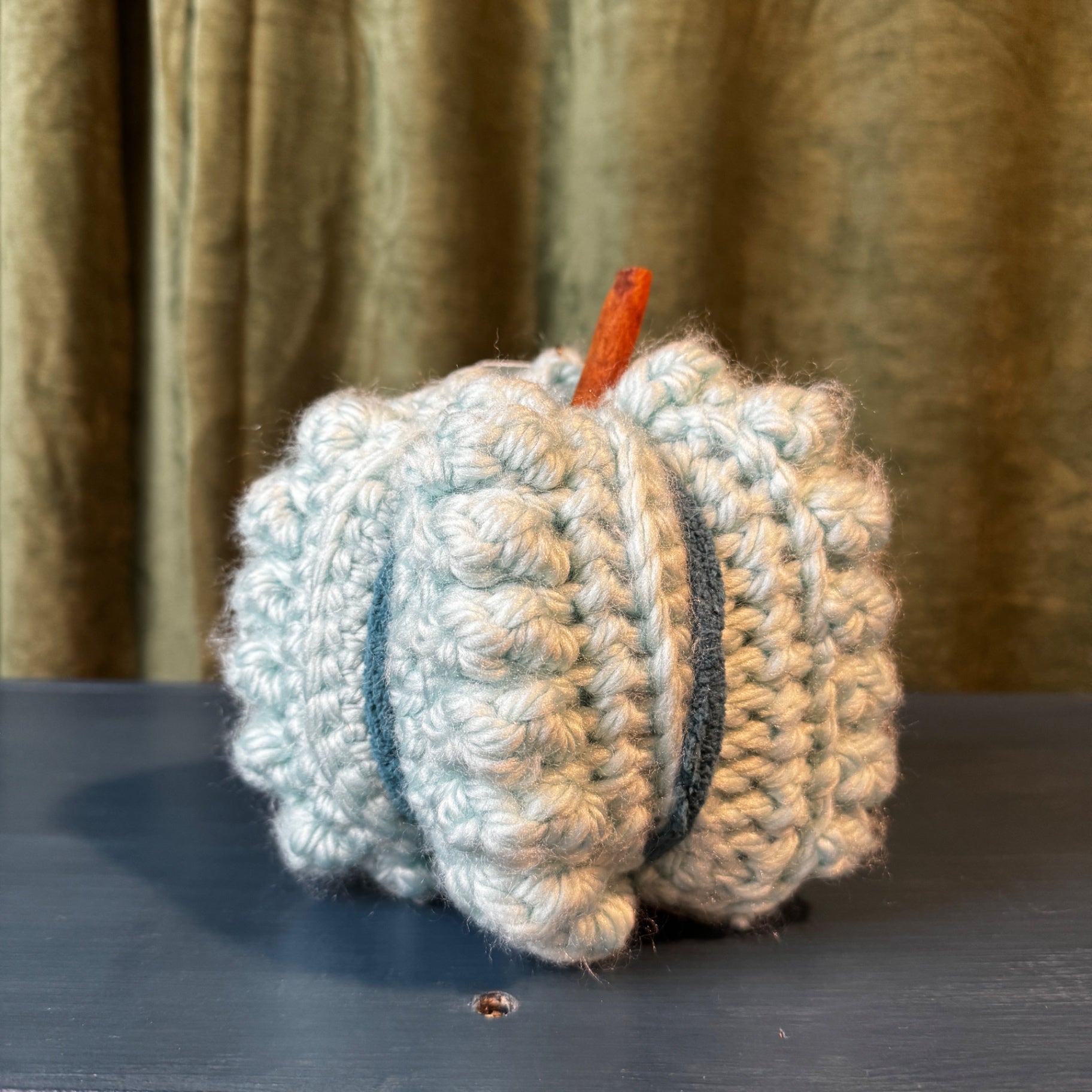 Crochet Teal PCS Pumpkin