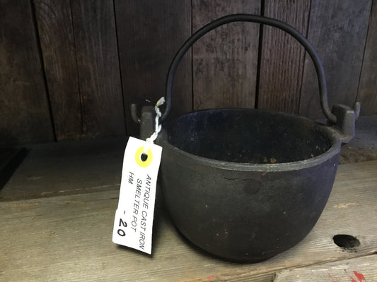ANTIQUE Cast Iron Smelting pot