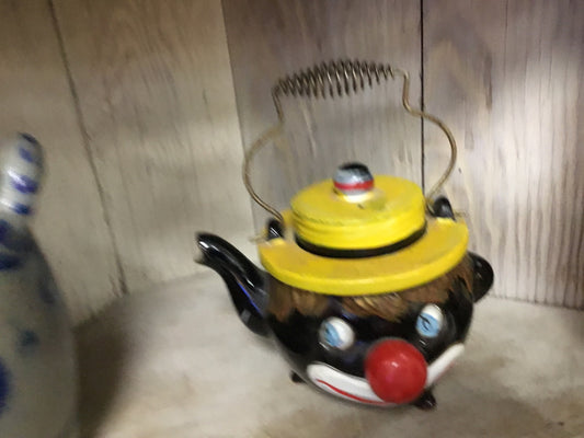 1950’s Thames. Red ware, clown teapot