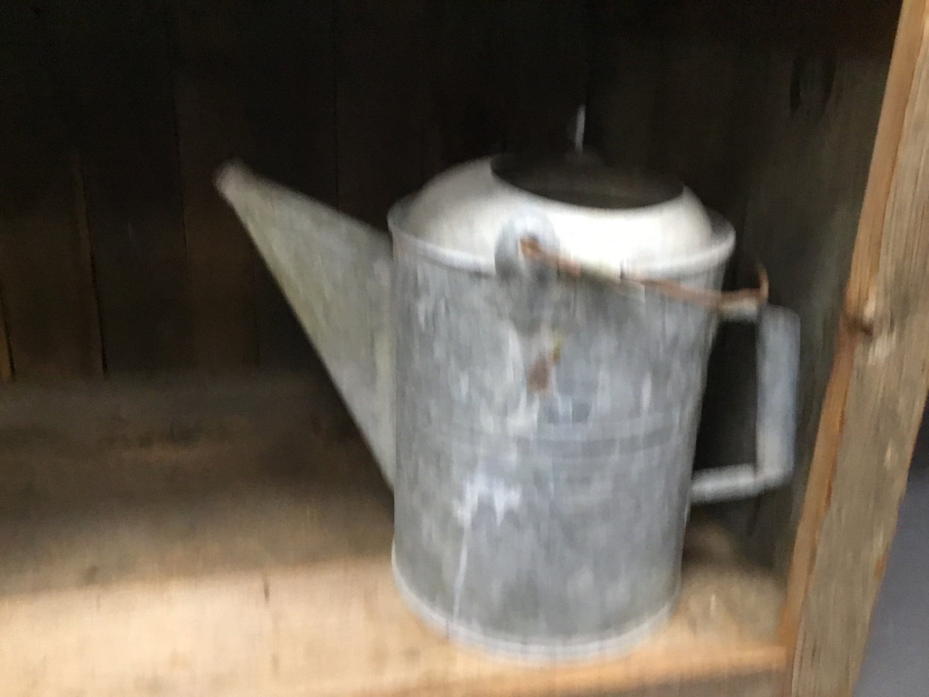 12” galvanized water can