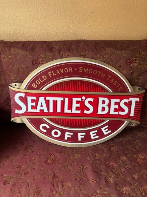 Large Collectible Seattle's Best Coffee Sign