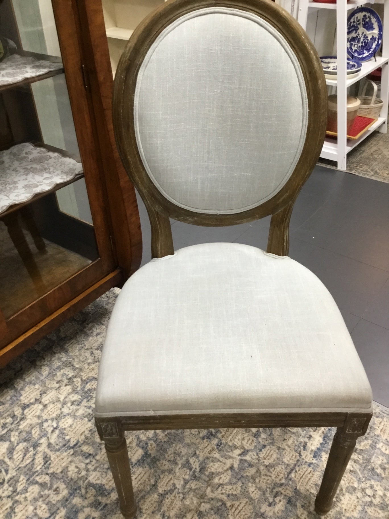 French style oval back chair