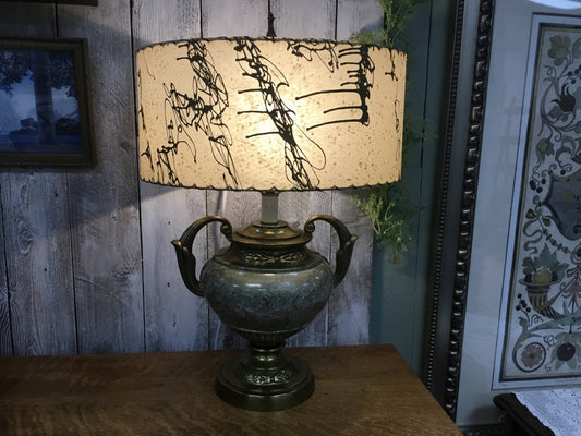 MC Urn style lamp/fiberglass shade