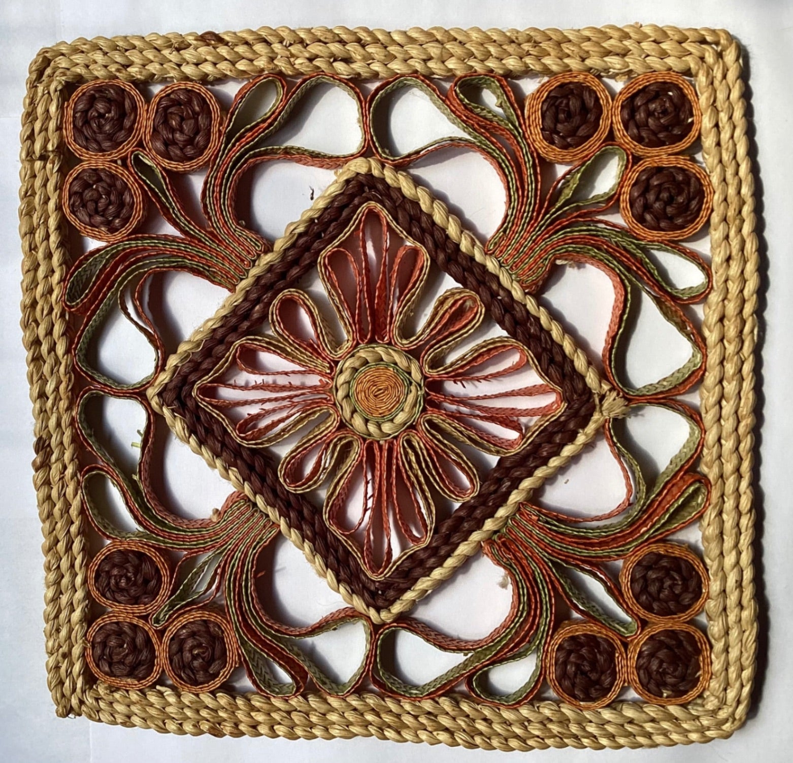 Vintage woven Trivet