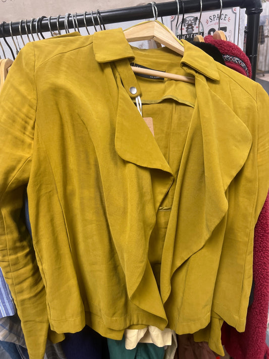 Zara Jacket Yellow/green size Extra Small