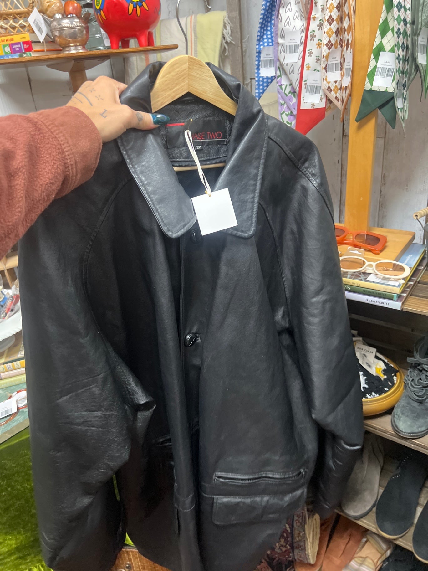 3X leather jacket