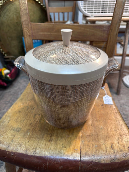 Vintage Raffia ware ice bucket