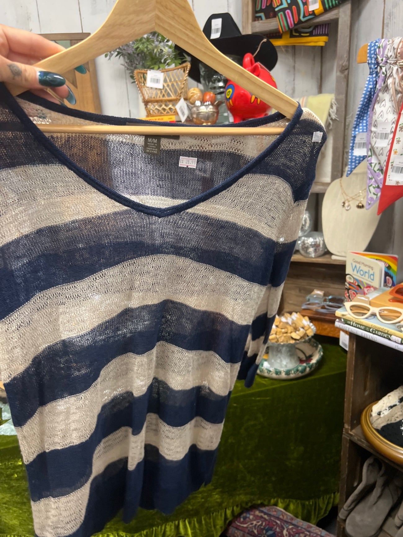 Tommy Bahama striped sweater 