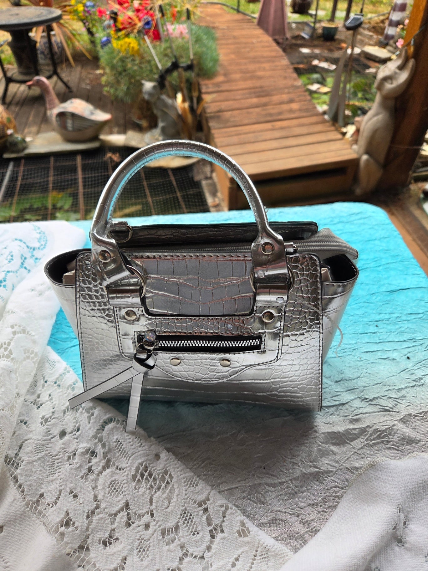 Silver purse