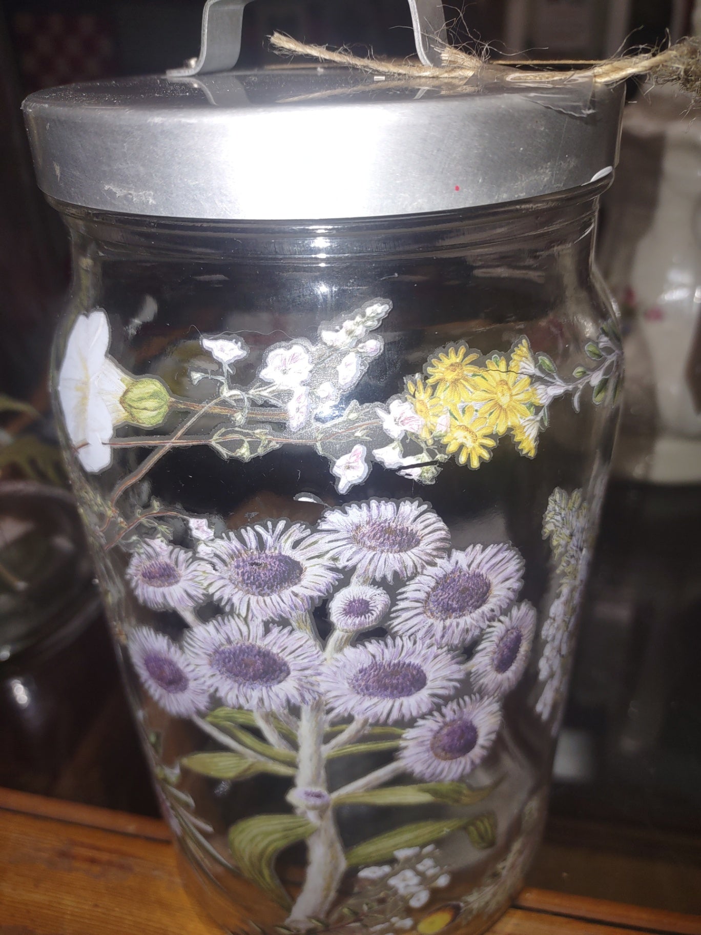 Small jar flowers