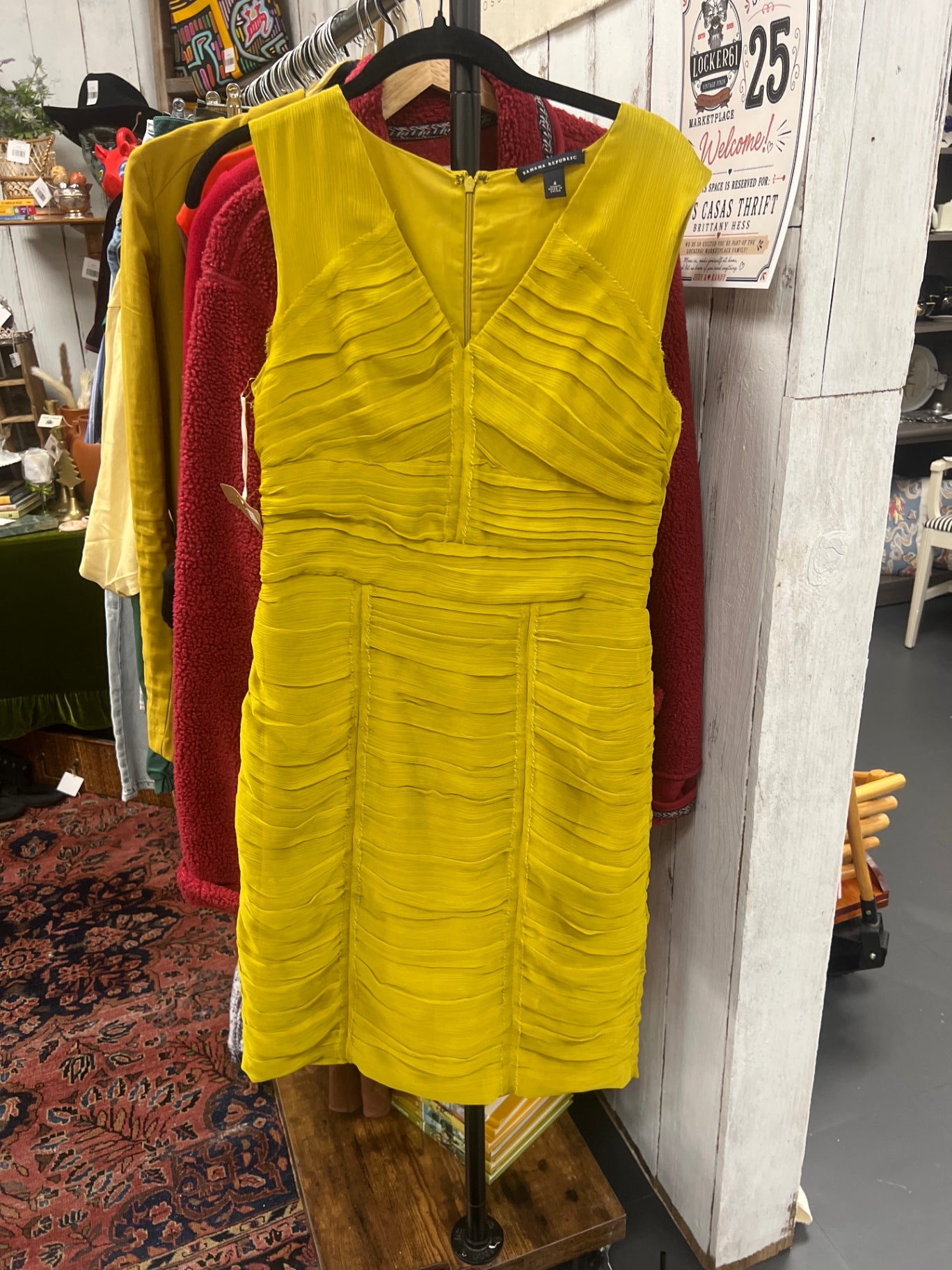 Banana Republic Yellow Dress size 4