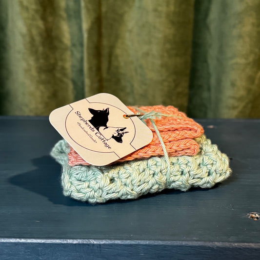 Crochet Cotton Washcloths 