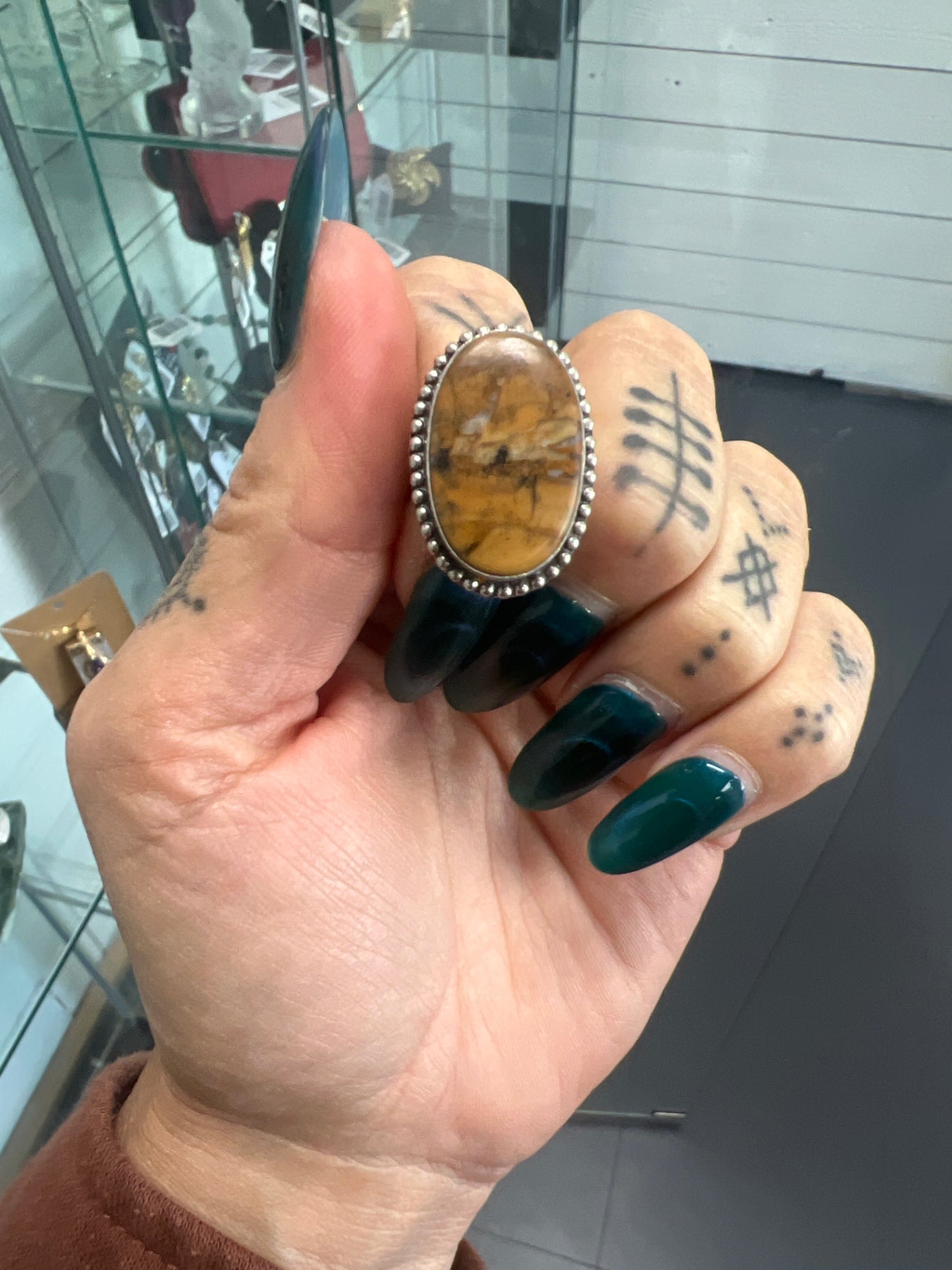 Jewelry statement Ring with stone