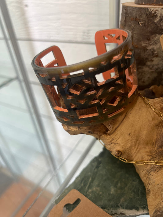 Jewelry chunky intricate cuff bracelet 