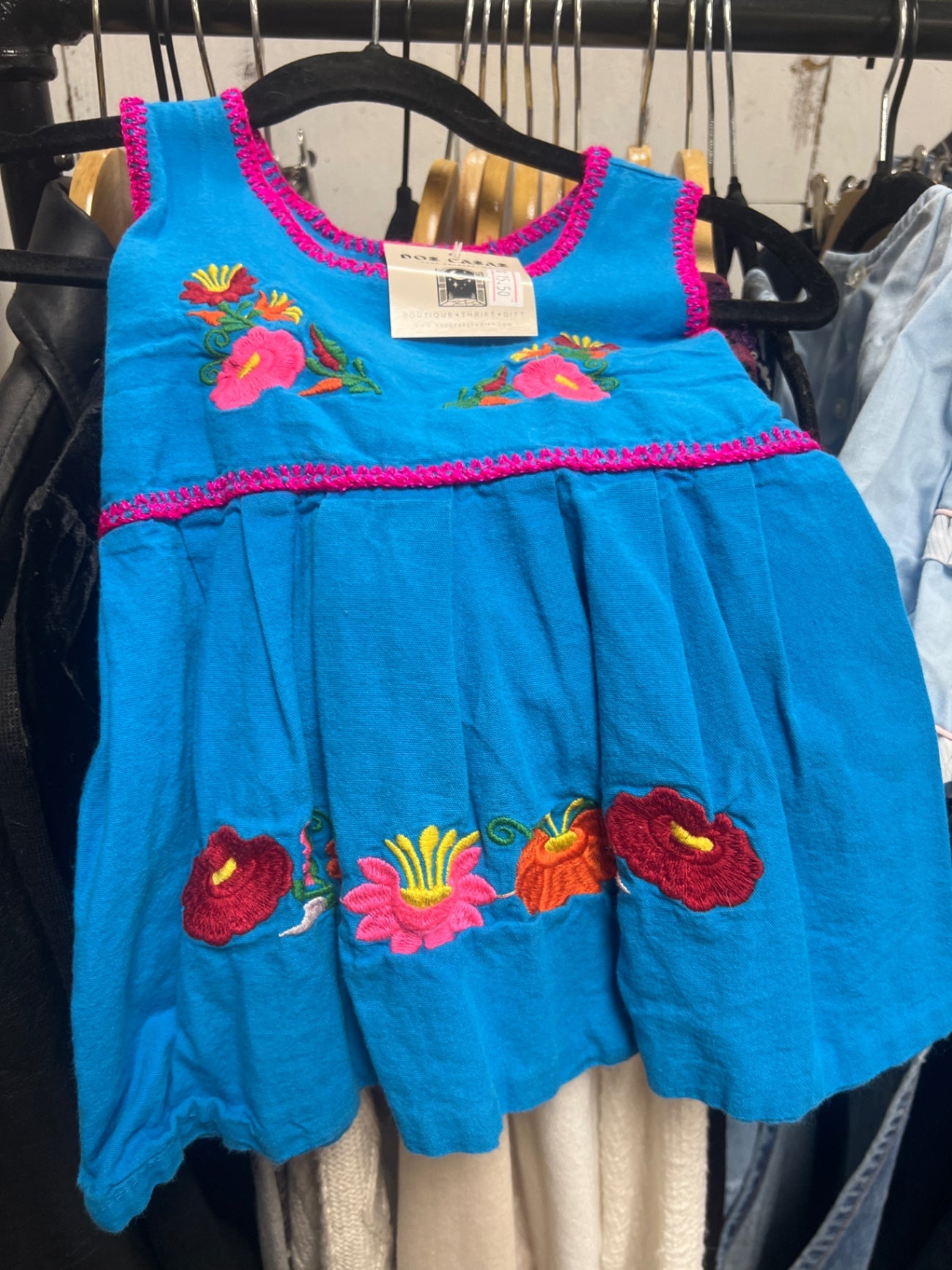 Kids Mexican floral dress 
