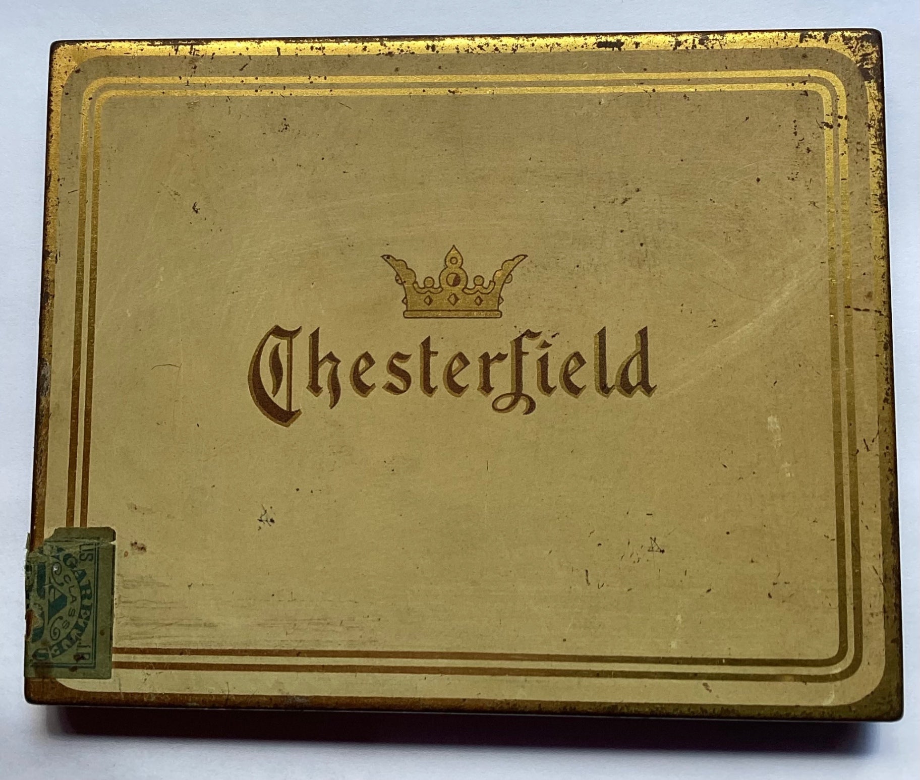 Chesterfield Cigarette Tin 5 1/2 x 4 1/2 