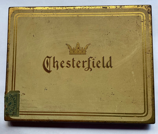 Chesterfield Cigarette Tin 5 1/2 x 4 1/2 