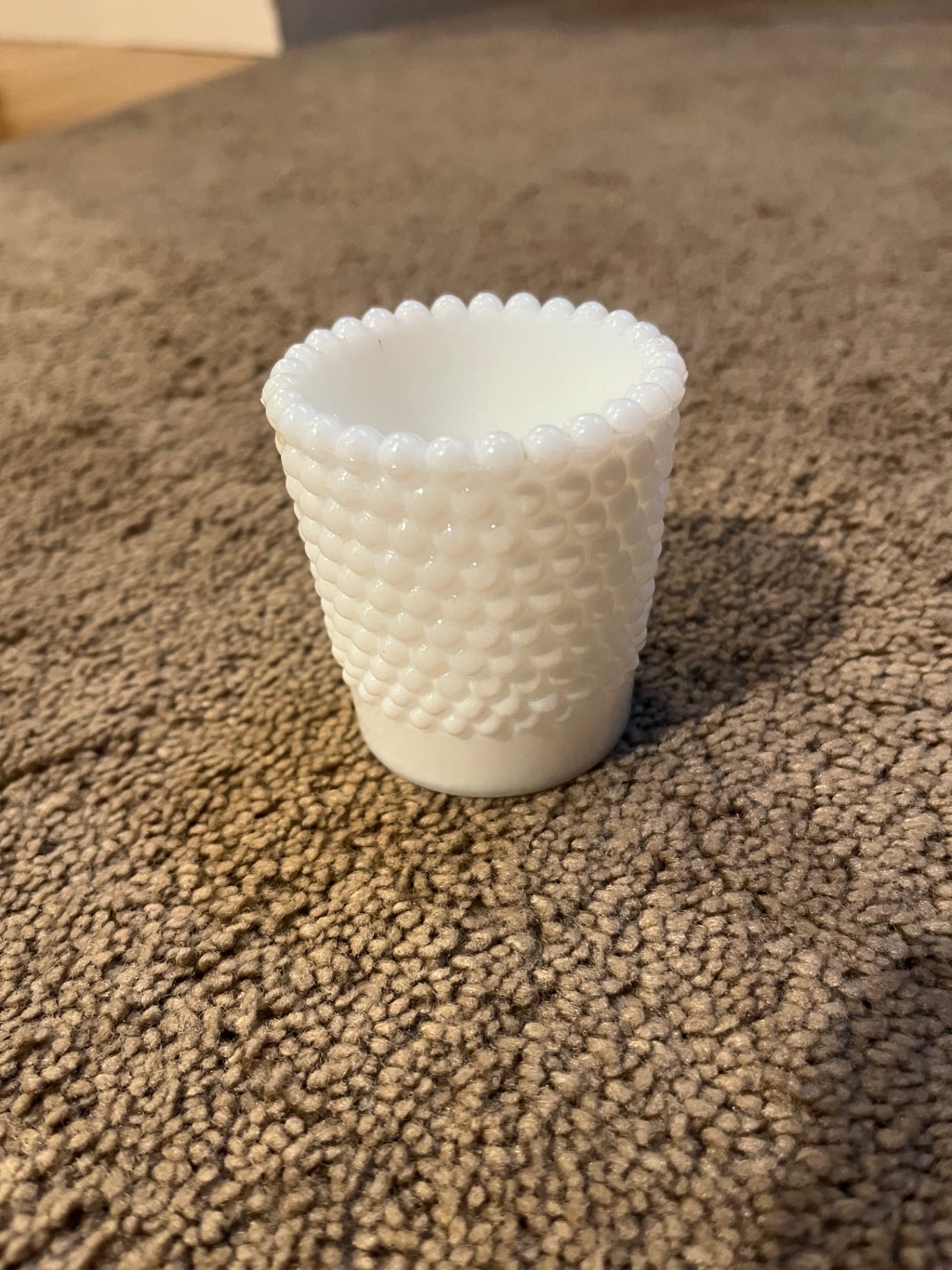 Milk Glass Hobnail Votive