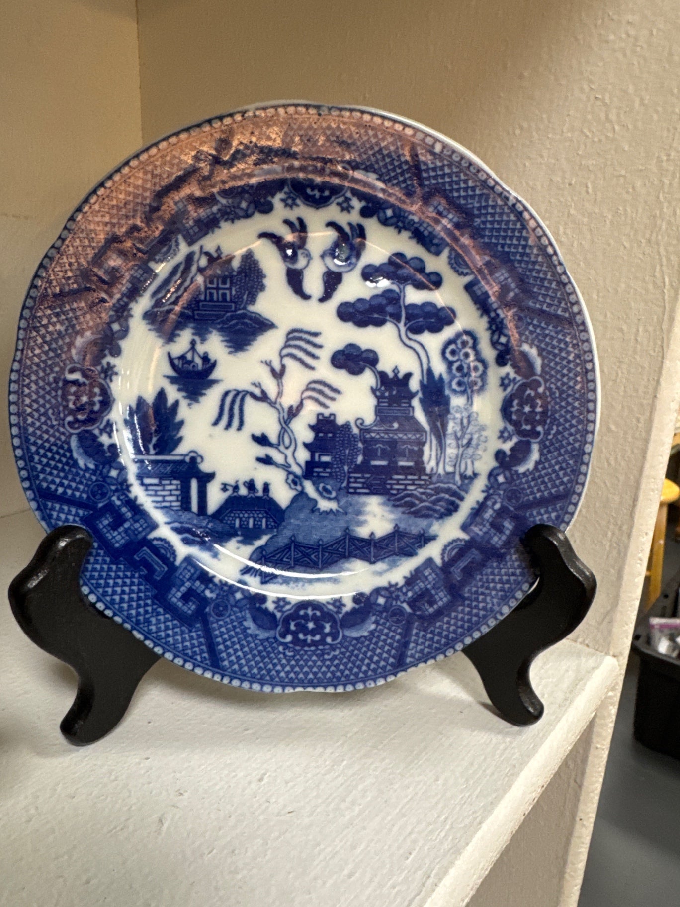 Blue Willow dessert plate