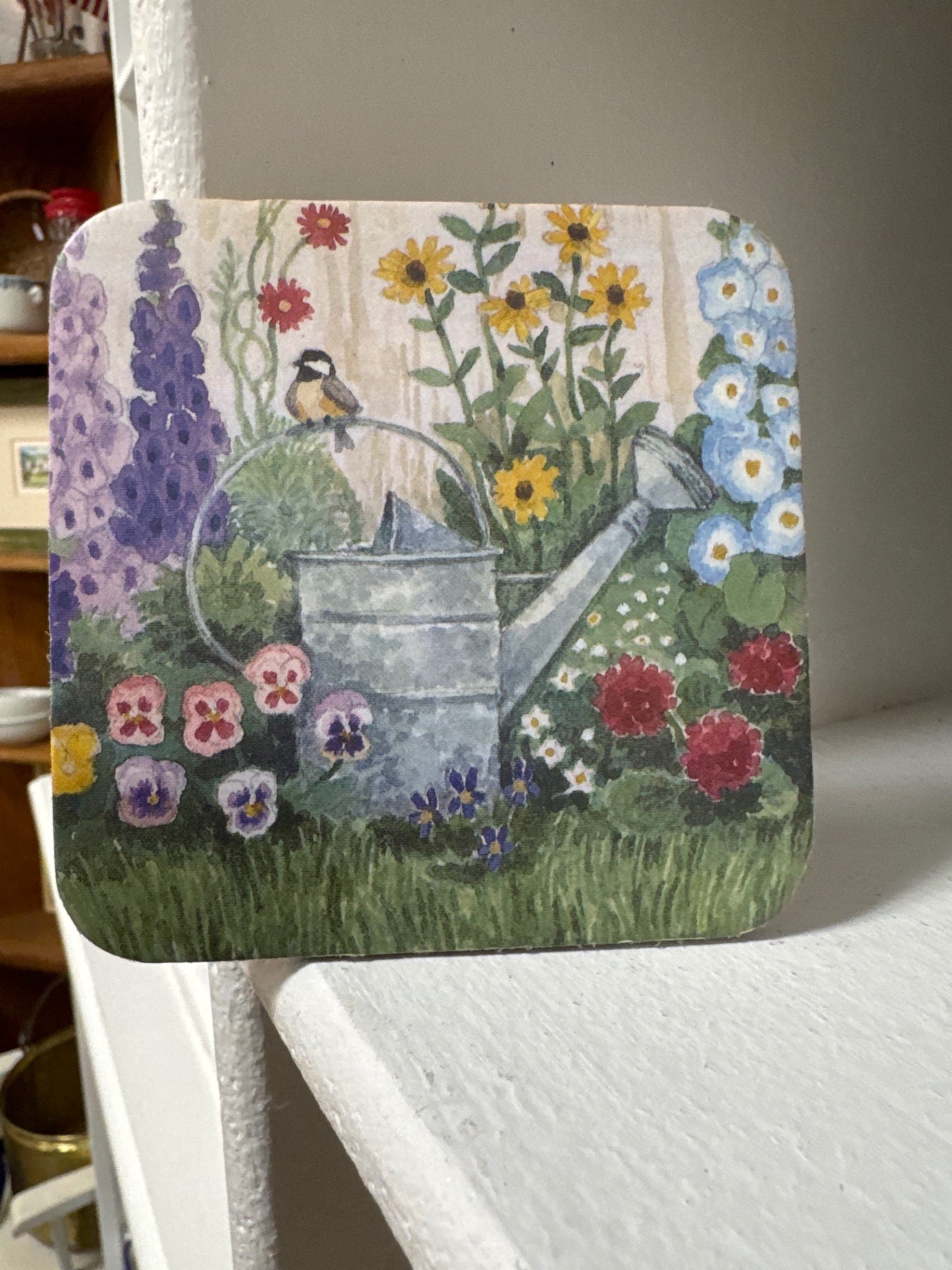 Watering can coaster